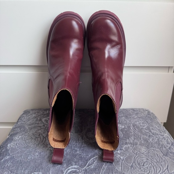 Camper Milah Burgundy Leather Chelsea Boots - Picture 4 of 5